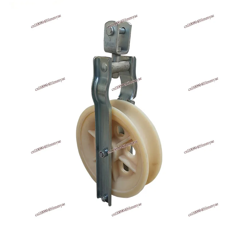 Large diameter pay-off pulley hook type ring type channel steel type pulley power tool