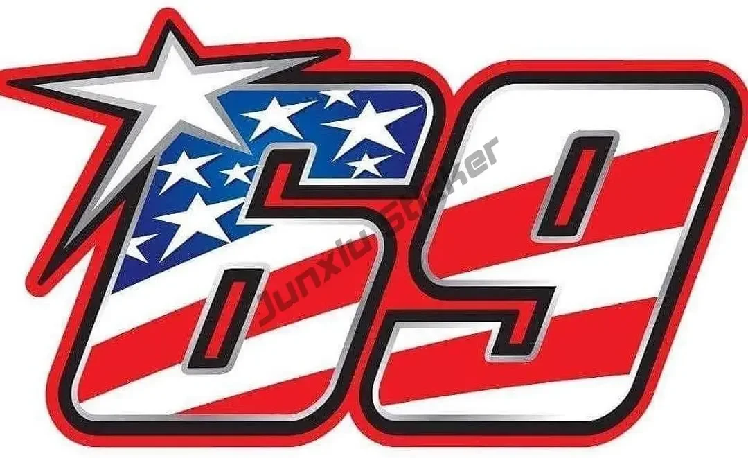 Creative Stickers Custom Printing Numbers New Version Car Decal Motocross Racing Laptop Helmet Vinyl Sticker Car Accessories