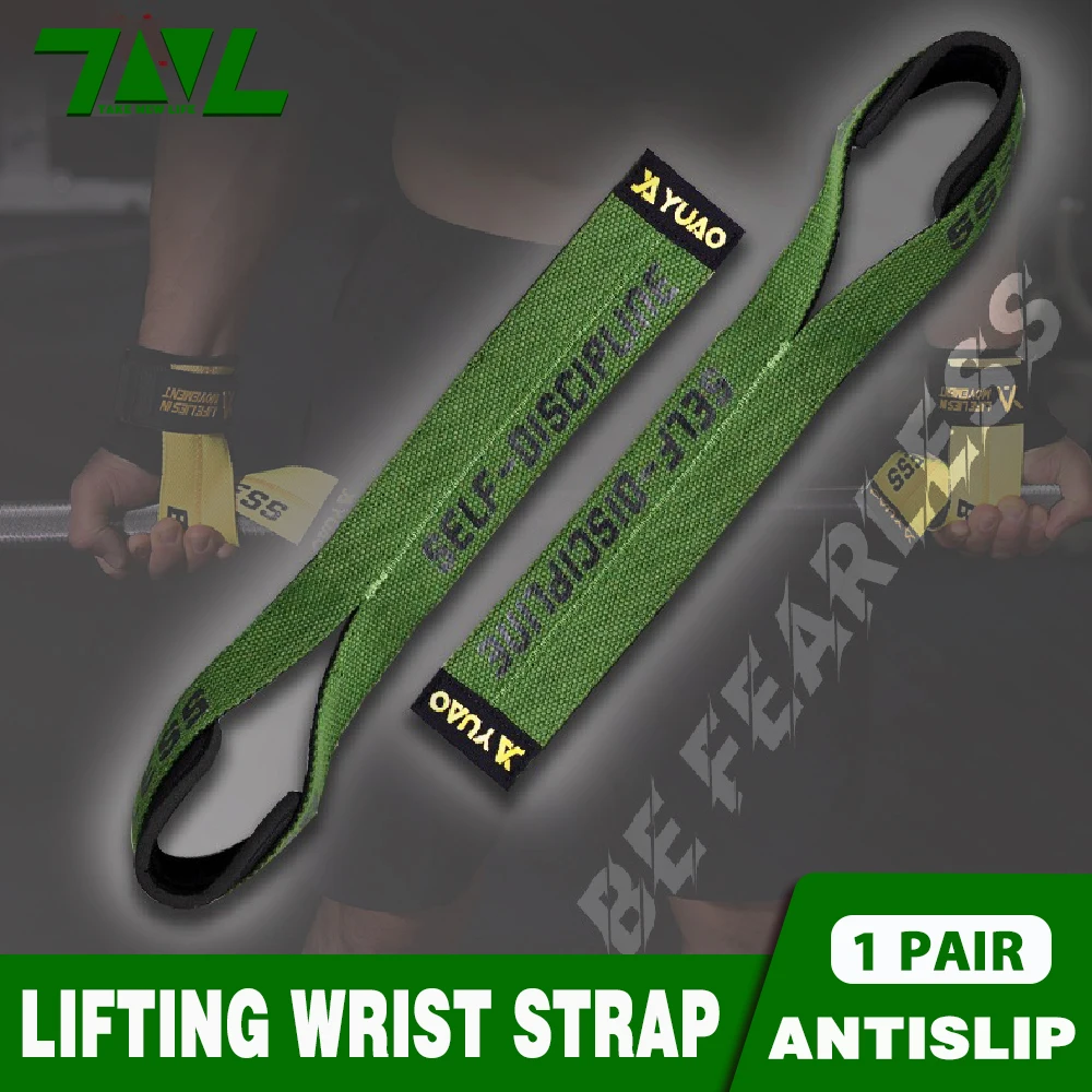 

Lifting Wrist Strap Power-assisted Antislip Strap for Fitness Exercise deadlift weightlifting pull-ups Workout in the Gym【1Pair】