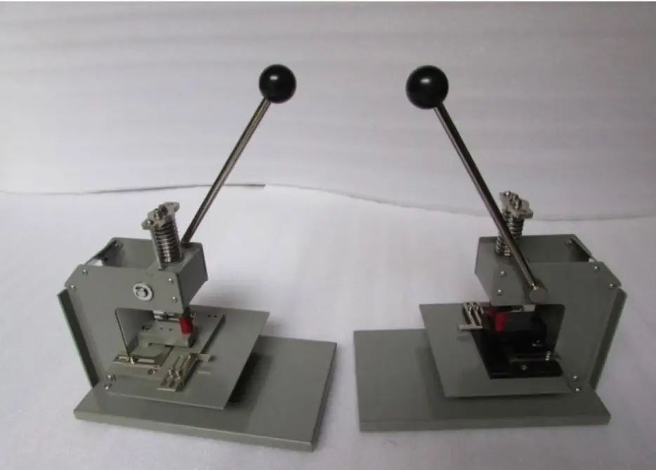 Small Office Industrial Heavy   Manual Tool Rubber Plastic PVC ID Card Paper Single Round Circle Oblong Slot Hole Punch