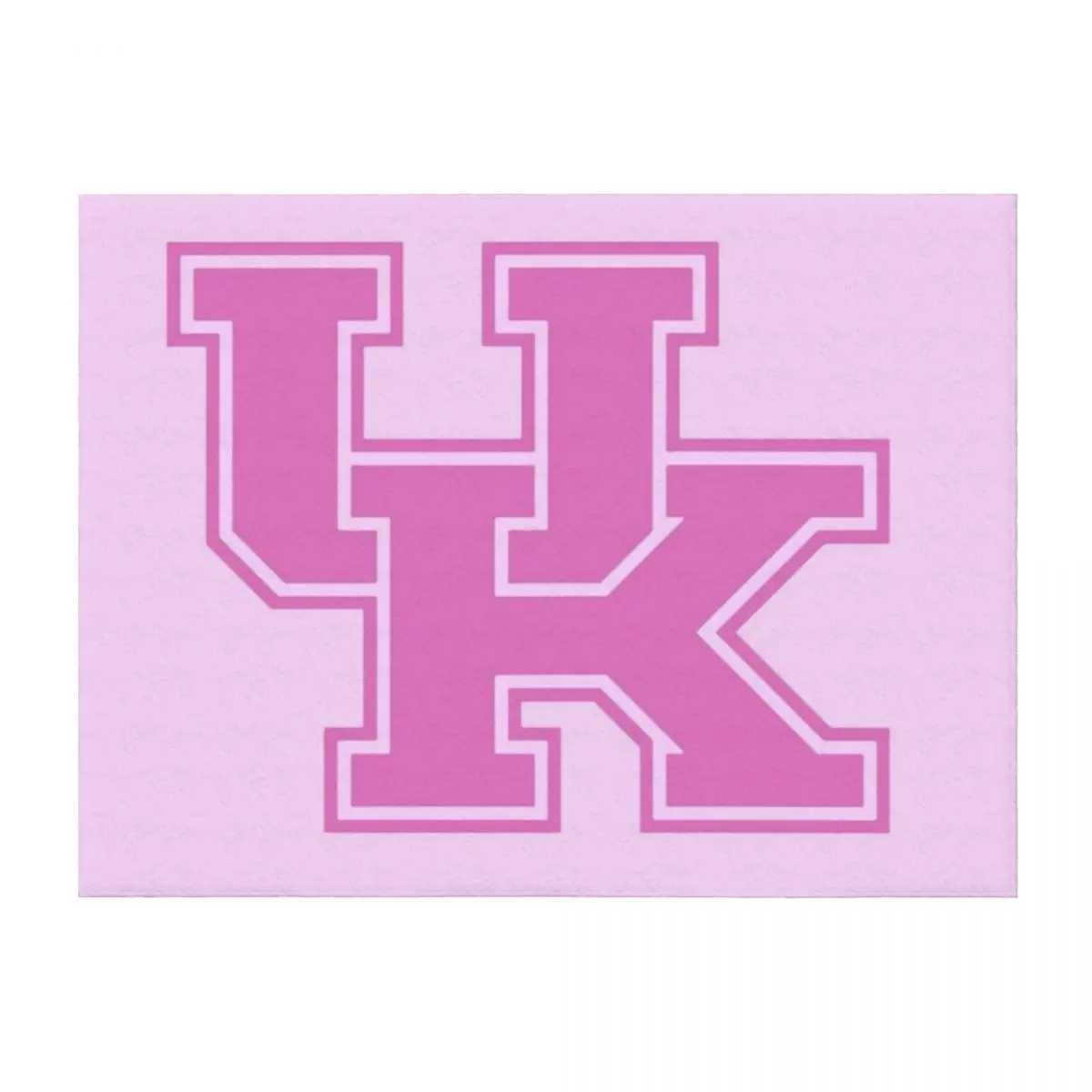 

University of Kentucky Pink Logo Throw Blanket Travel Retros Soft Quilt Blankets
