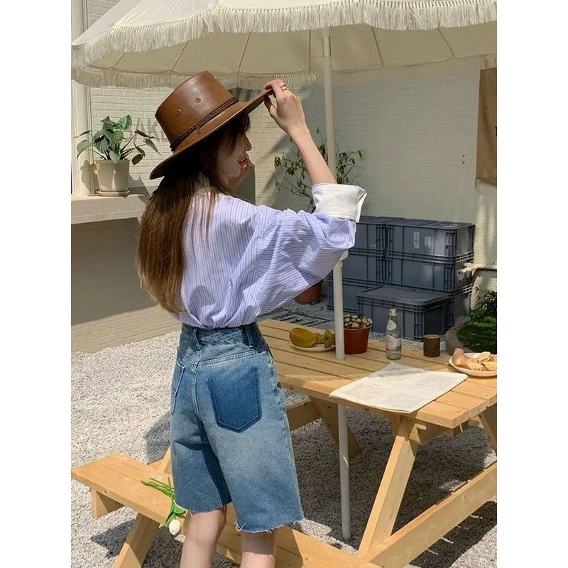 

Прямые джинсы для похудения с высокой талией, женские летние джинсы Cleanfit Sle из искусственной ткани, эластичные джинсы с высокой талией, женская мода