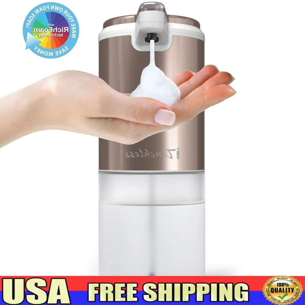 

Автоматический бесконтактный дозатор пенного мыла с датчиком движения, гигиеническое дезинфицирующее средство для рук, чистая роскошная технология инъекций воздуха, водонепроницаемая