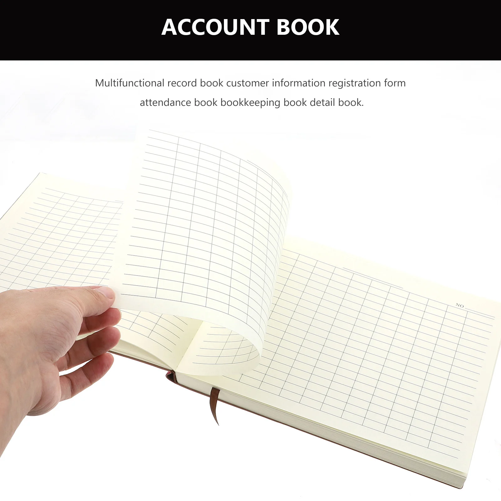 1Pcs Account Book Premium Materials Simple Stylish Form Handbook School Office Use Universal Bookkeeping Practical