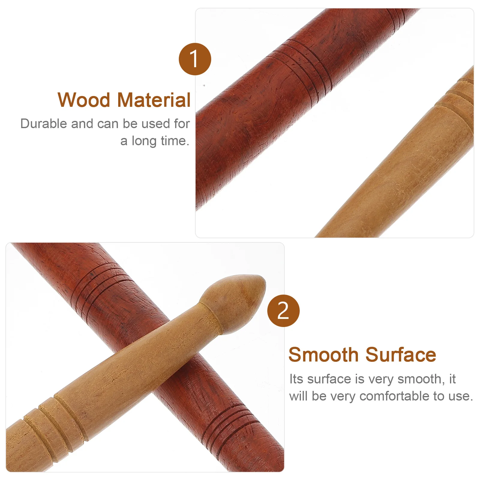 

1 комплект деревянных стержней премиум-класса для массажа акупрессуры, продуманный дизайн для эффективного массажа ног, удобный для переноски массажер для ног