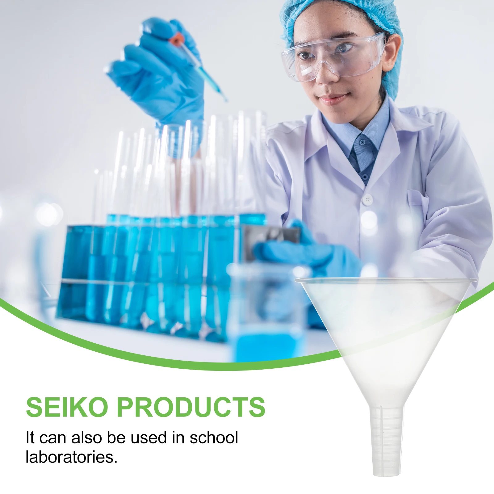 5 Pcs Experimental Funnel Scientific Experiments Kitchen Funnels Filter Plastic Laboratory Travel Useful