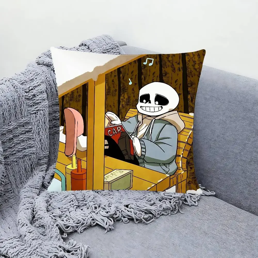 Game U-Undertale-S Pillow Case Sofa And Living Room Decorative Cushion Covers Dust-proof And Mite-proof Invisible Zipper