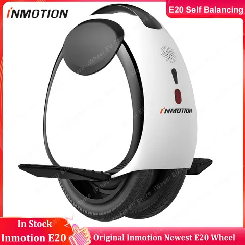Monociclo Original INMOTION E20 de 54,6 V con batería de autoequilibrio, altavoz Bluetooth de alcance de 30 Km, monociclo eléctrico de doble Motor