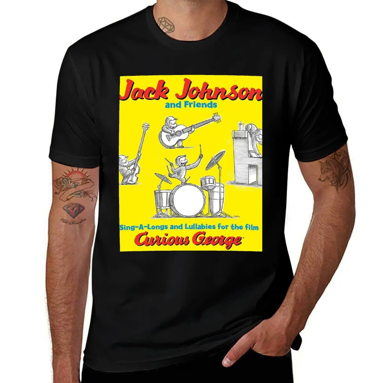 Sing A Longs And Lullabies For The Film Curious George T-Shirt Anti-Wrinkle Short Sleeve T-Shirt