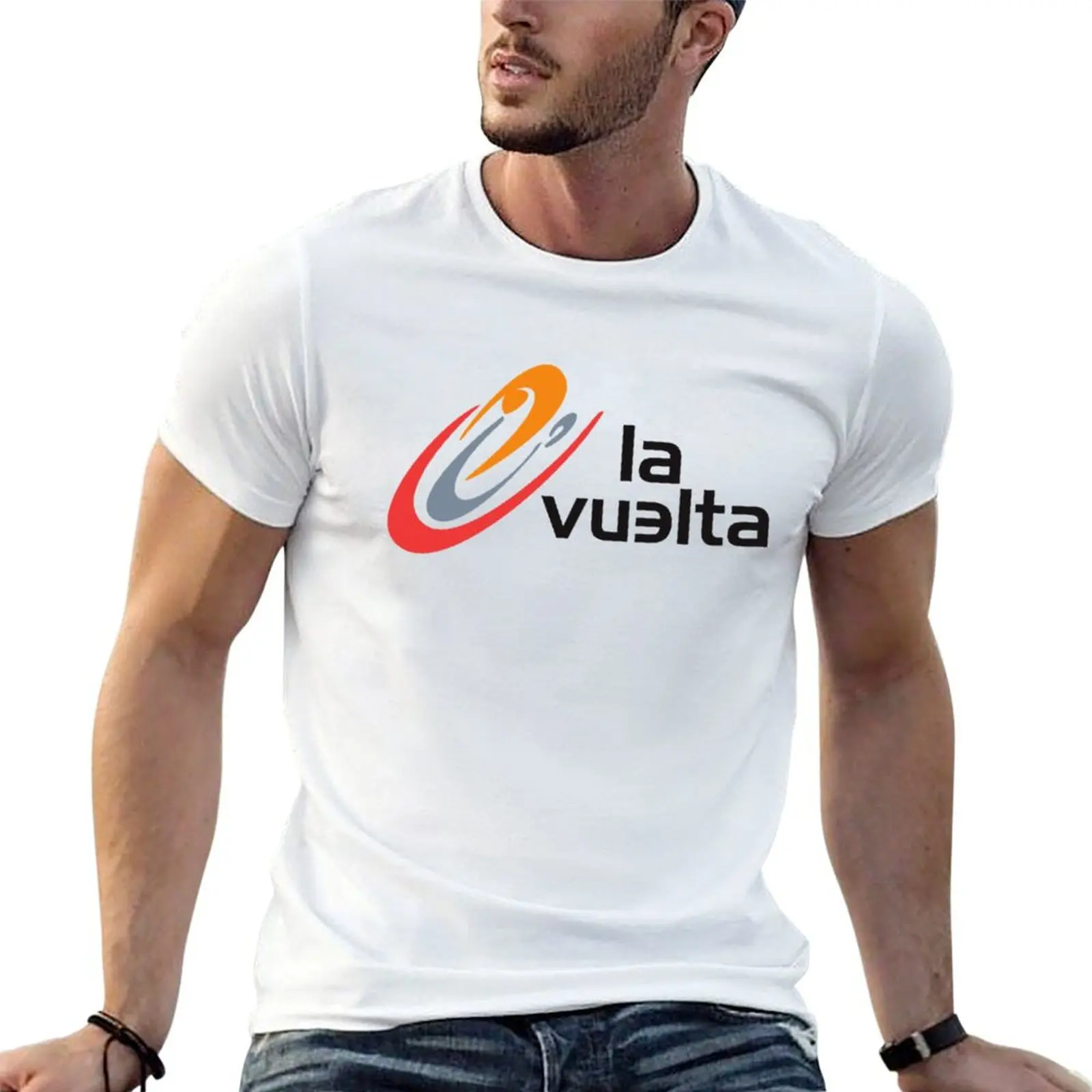 Vuelta A Espana T-Shirt Work Daily Short Sleeve Top