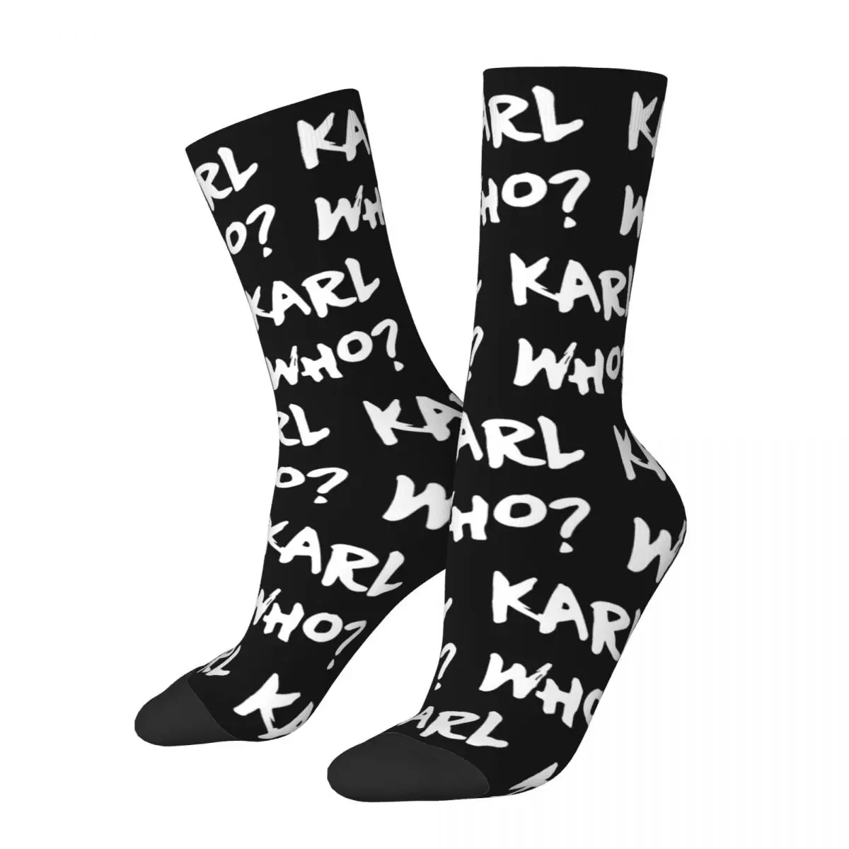 New Male Men Socks Casual Karl Who Slogan Sock Polyester Who Swag Sport Women Socks Spring Summer Autumn Winter