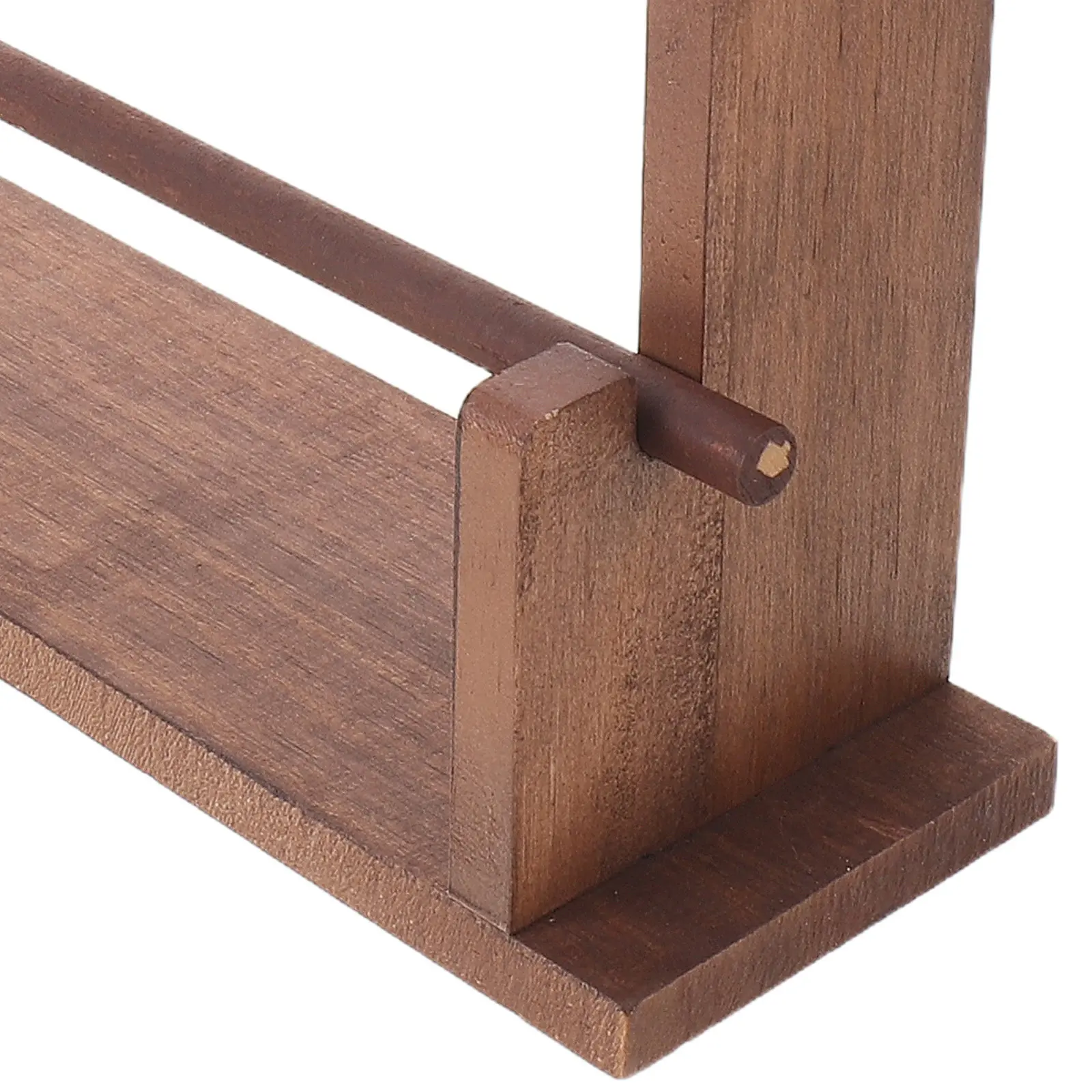 2-Tier Wood Ribbon Storage Organizer Rack Display Stand for Flower Shop Craft Sewing Spool Holder Tape Thread Organizer