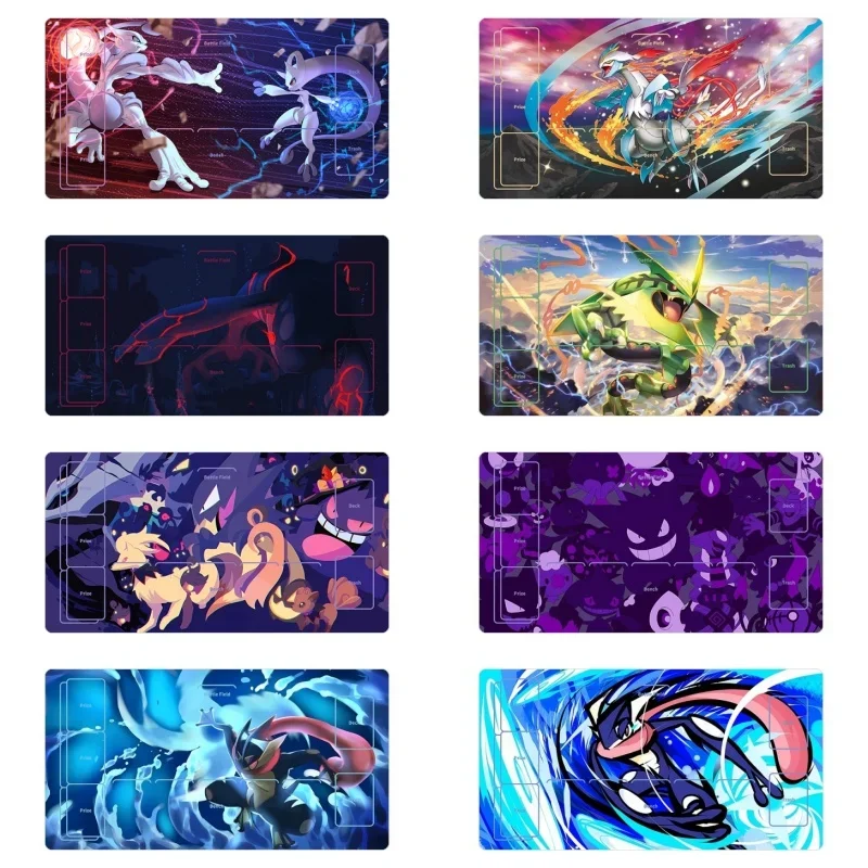 

Pokemon Gengar Eevee Arceus Self Made Rubber Collection Card Dueling Mat Gift Toy Anime Game Characters Classic Series Cards Pad