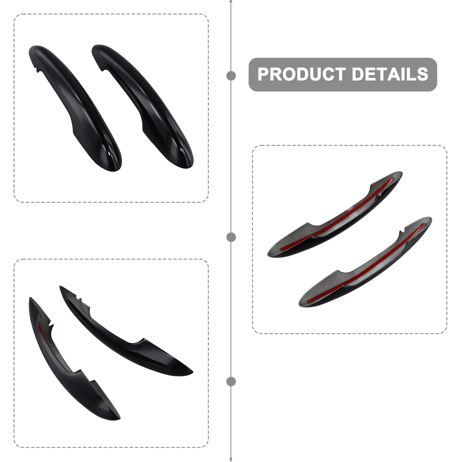 Enhance Your For MINI's Style with Glossy Black Door Handle Covers For Various Models Including Clubman and Countryman