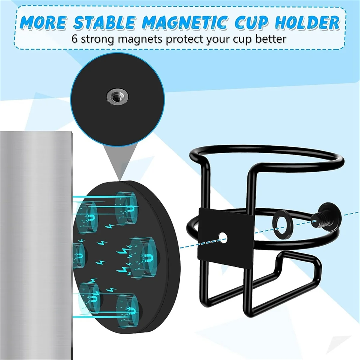 Cup Holder Beverage Magnetic Drink Holder Magnetic Can Drinks Holder Magnetic Cup Boat Drink Holder Bottle Holder