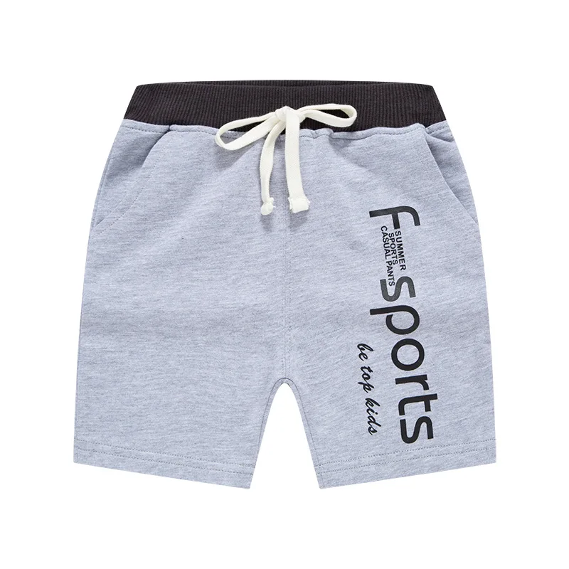 Boys Shorts 12M-7Y Children\'s Summer Five-point Pants Kids Alphabet Sweatpants