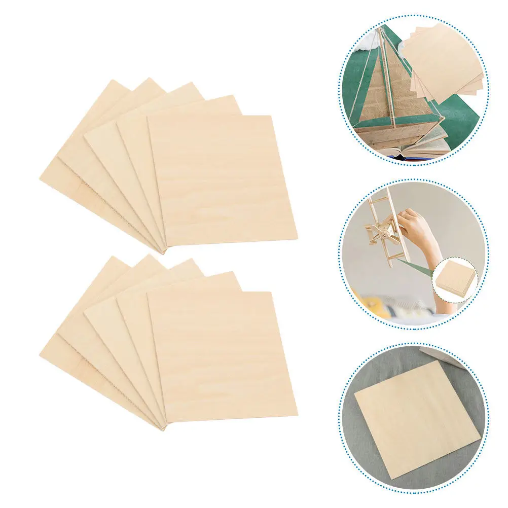 

10 шт. необработанных деревянных планок из липы для поделок, росписи, гравировки, домашнего декора, настенного искусства, украшения рождественской елки