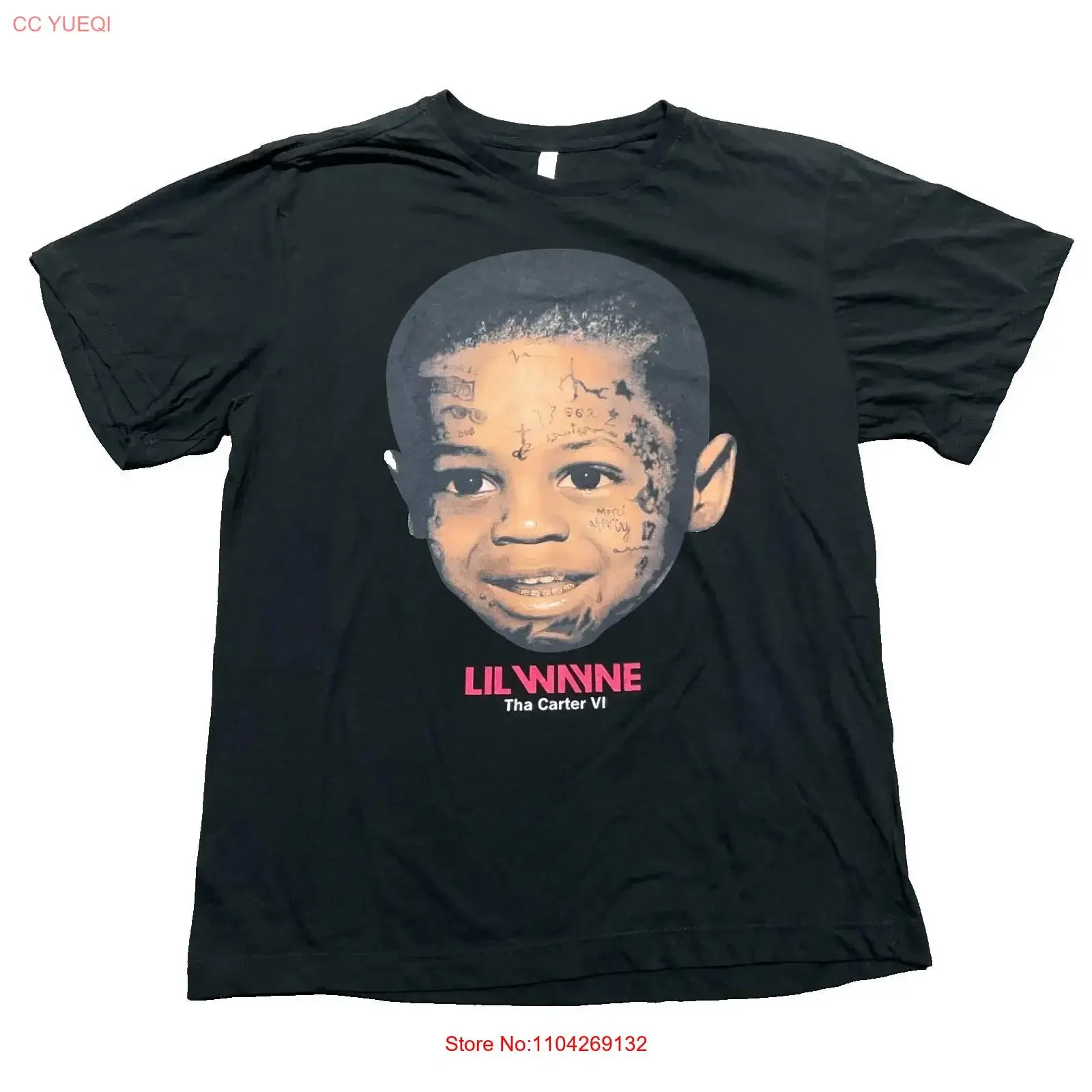 Lil Wayne T Shirt Carter VI Rap Album Concert Tour Band Promo Booth 2XL NWOT long or short sleeves vintage Washed