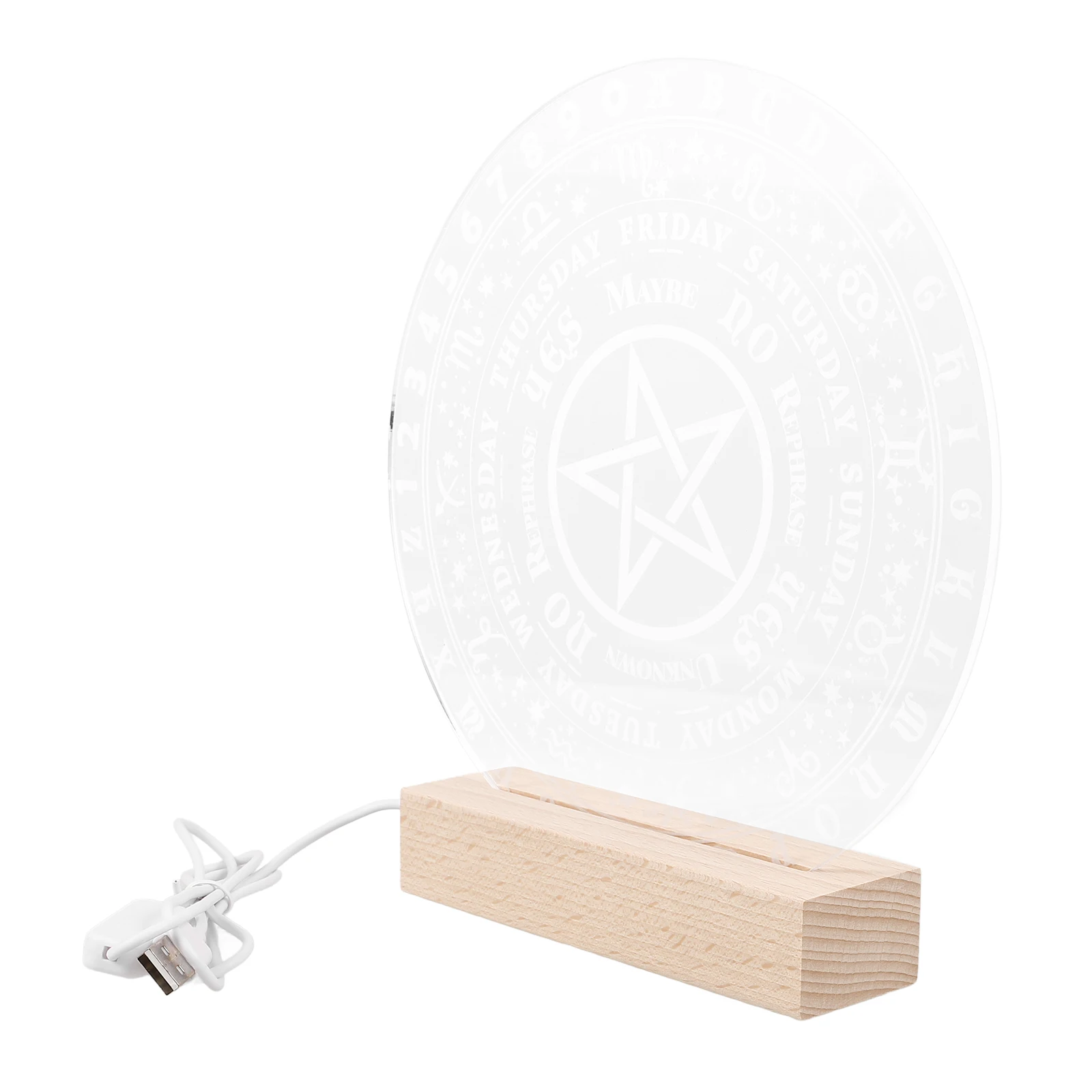 

Round Illusion Lamp Acrylic Night Light Creative LED Desk Lamp Bedroom Decor Kids Room Cute Gifts Cool Gadgets