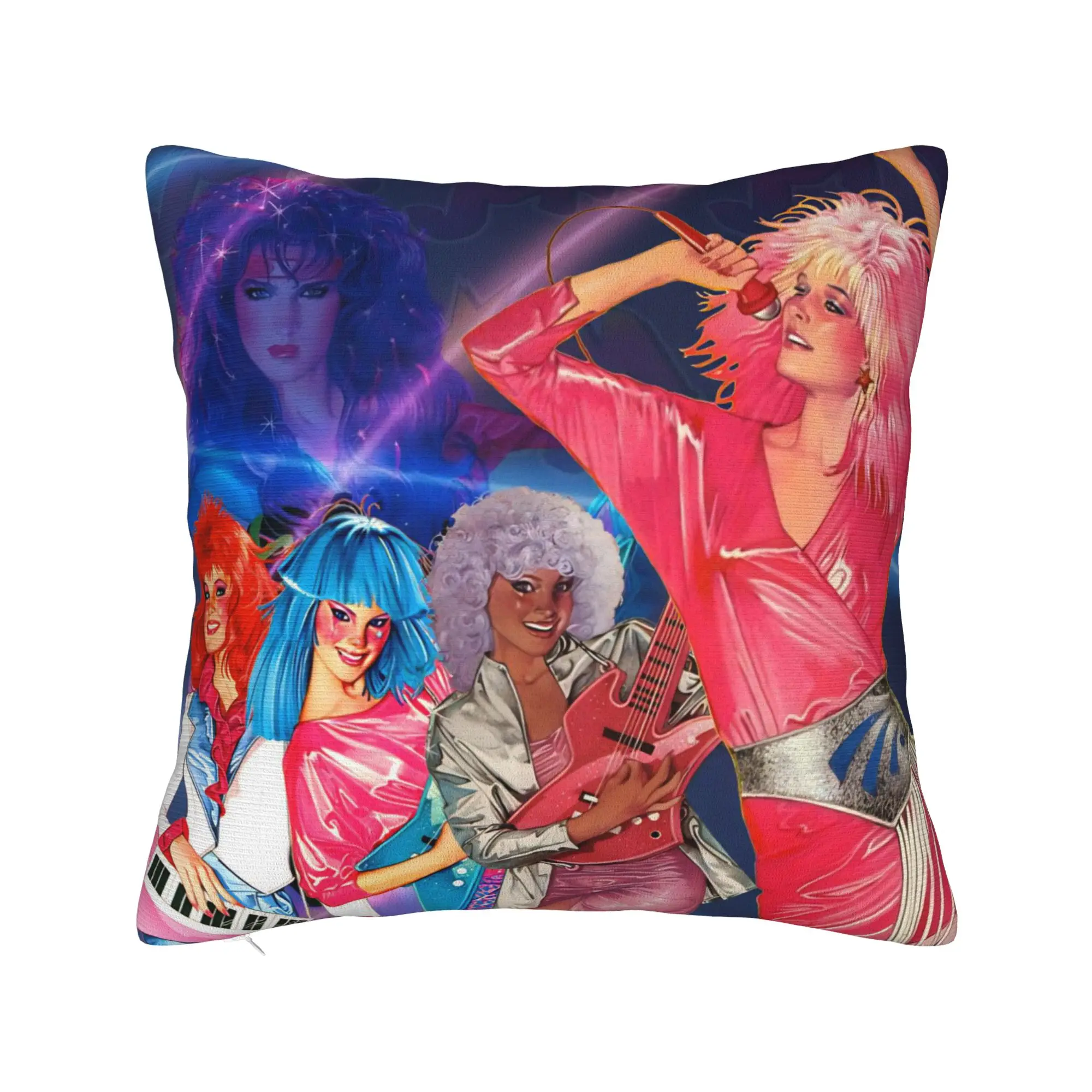 Decorative Pillowcase Jem And The Holograms Merch Sofa  Throw Pillow Case Cover Zipper Multi-Size