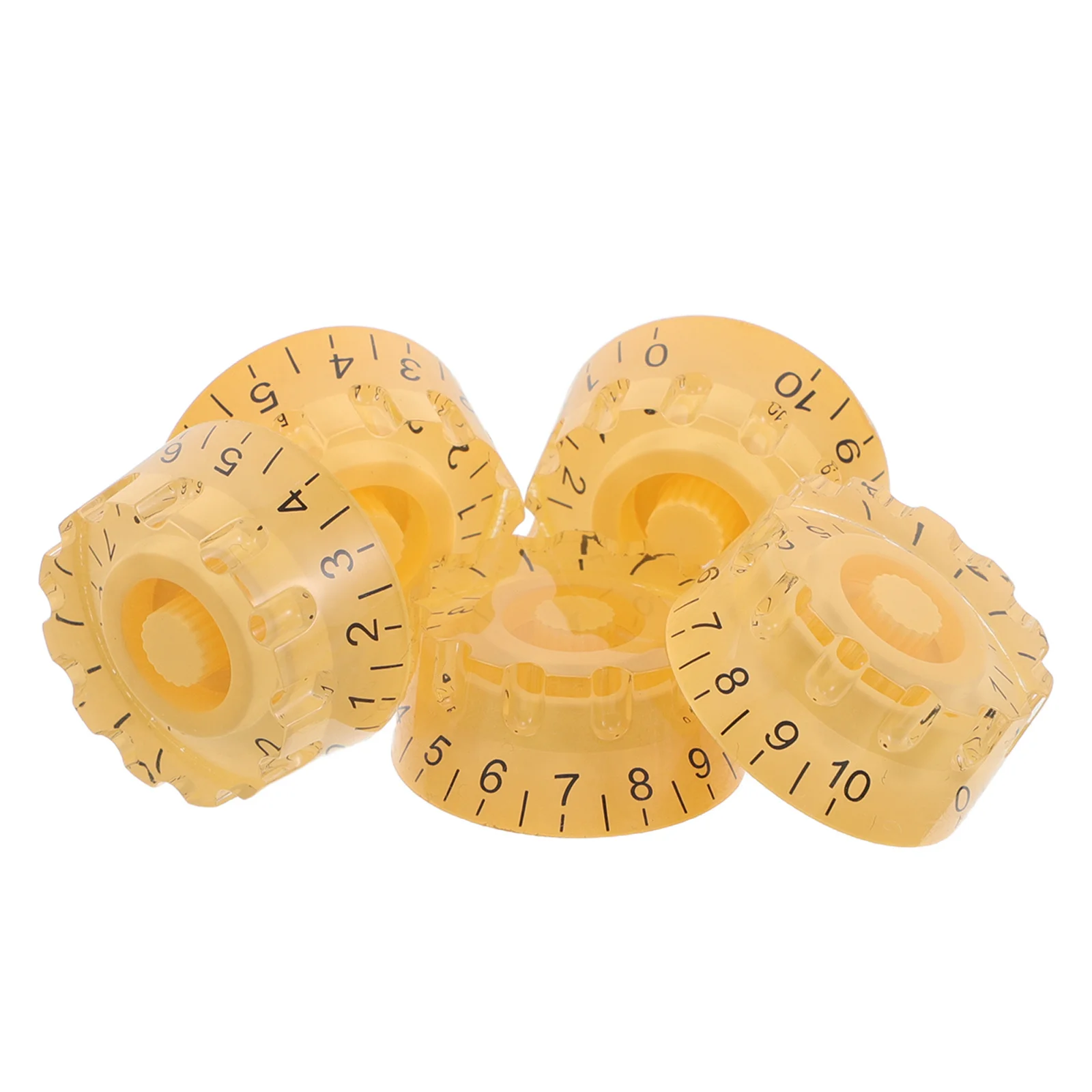 

5Pcs Pale Hat Guitar Knobs - Electric Guitar Volume Control Replacement Parts for Enhanced Tone and Precision Live