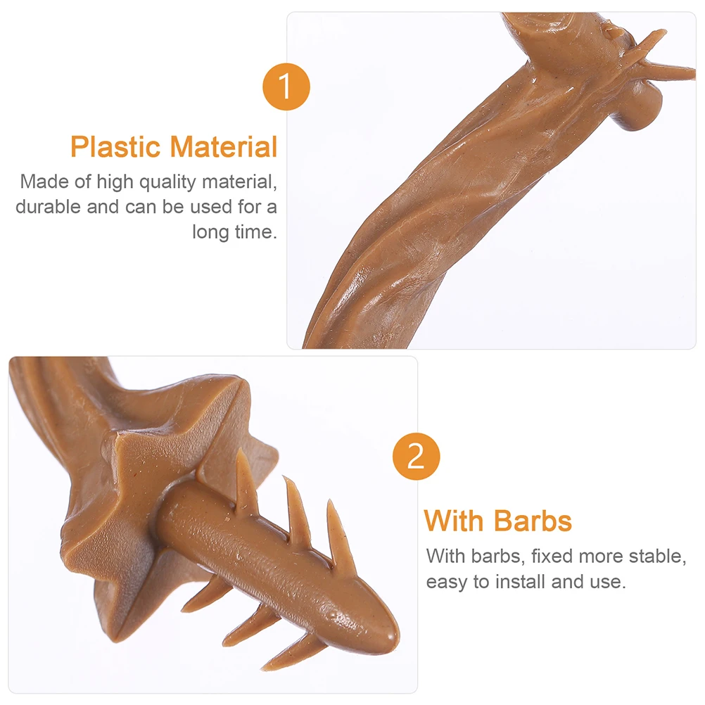 

36 Pcs Props Pumpkin Decoration Accessories Fall Material Plastic DIY Stem Thanksgiving Handle
