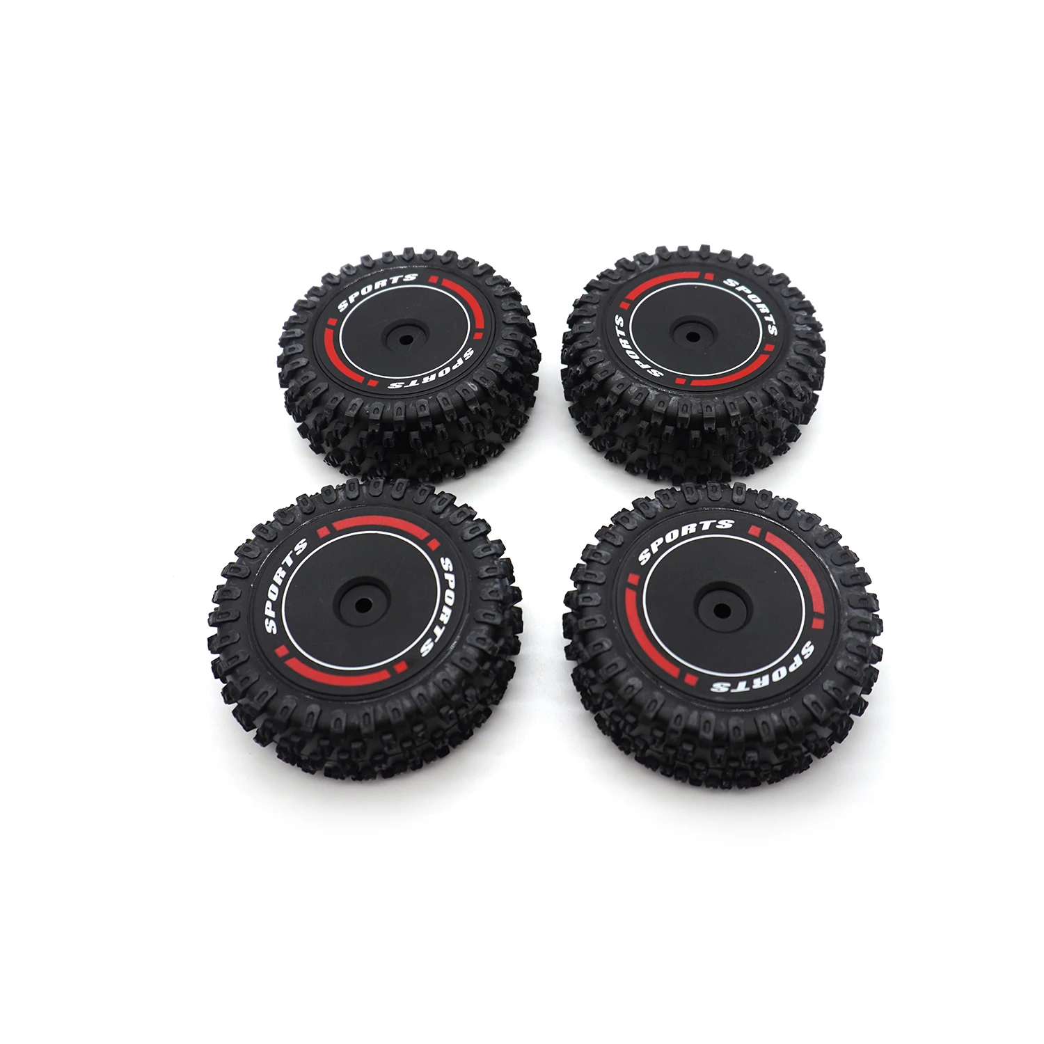 RC カー WLtoys 124010 前輪と後輪ゴムタイヤ滑り止めと耐摩耗性タイヤリモートコントロールカーアップグレードアクセサリー