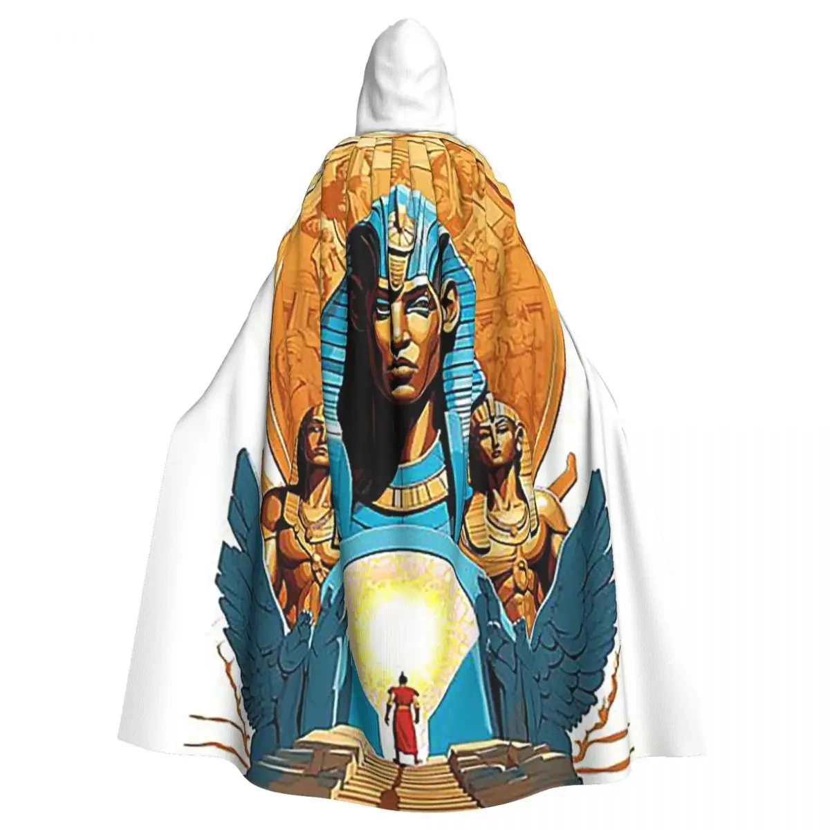 Egyptian Gods And Pharaohs Long Hooded  Witch Medieval Costume Cosplay Cape HalloweenVampire Adult Unisex