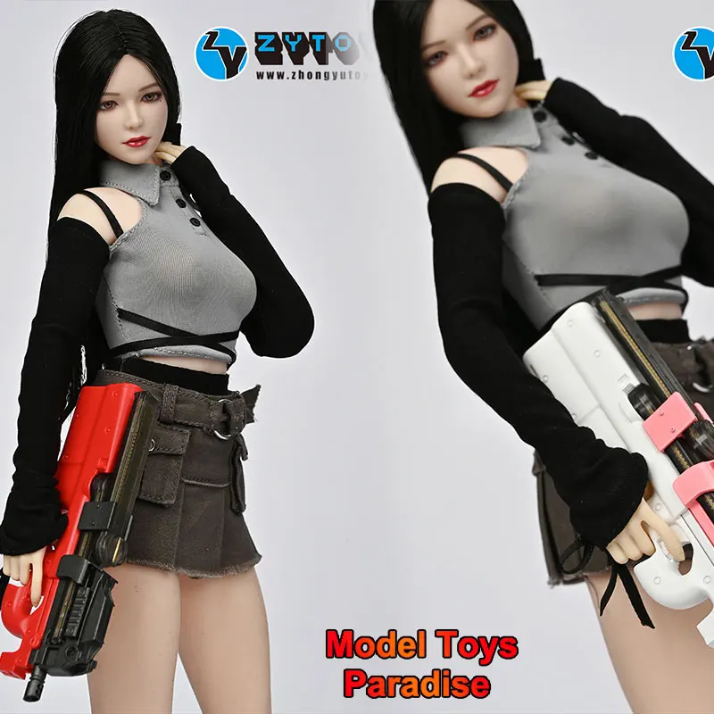 ZYTOYS ZY9004-6 soldado a escala 1/6, Mini pistola P90 colorida, armas estáticas no lanzadores, apto para cuerpo de figura de acción de 12 pulgadas