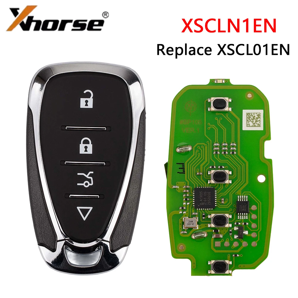 XHORSE XSCLN1EN Smart Key For Chevrolet Style 4 Buttons 2nd Generation Universal Remote Replace XSCL01EN Works For VVDI Key Tool