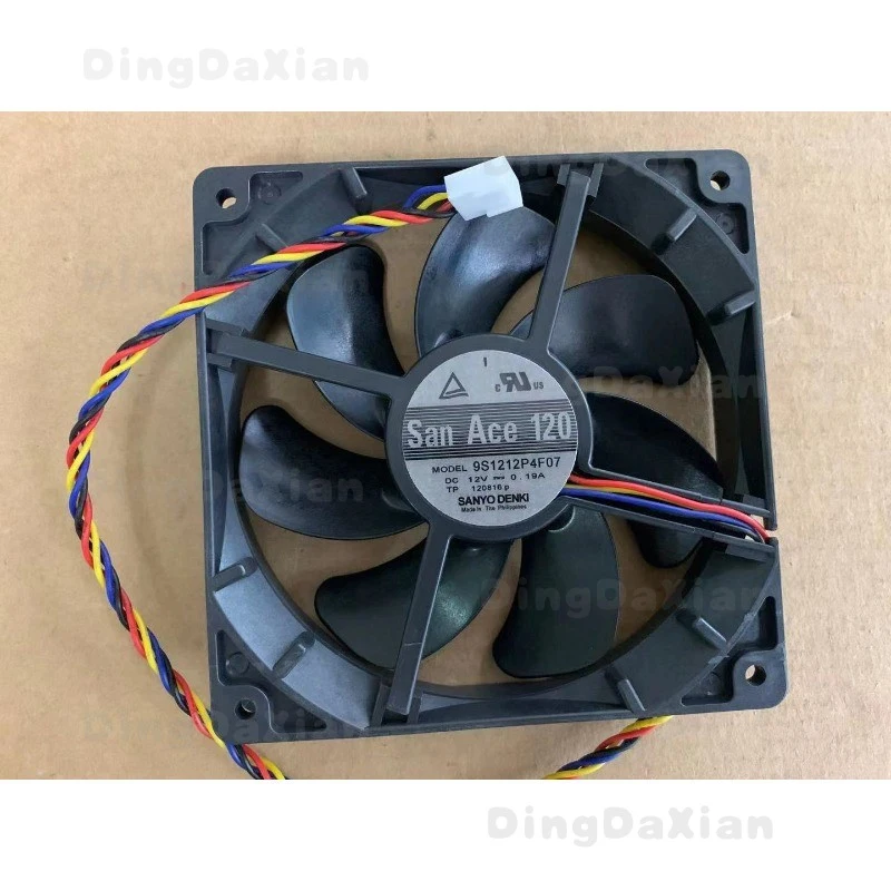 D 1PC For Sanyo 9S1212P4F07 DC12V 0.19A 4-wire inverter cooling fan
