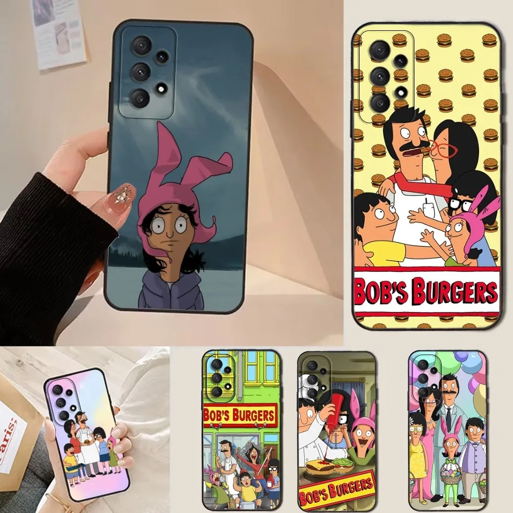 

Cartoon B- Bob Burger-ES Phone Case For Samsung Galaxy A13,A21s,A22,A31,A32,A52,A53,A71,A80,Soft Black Shell