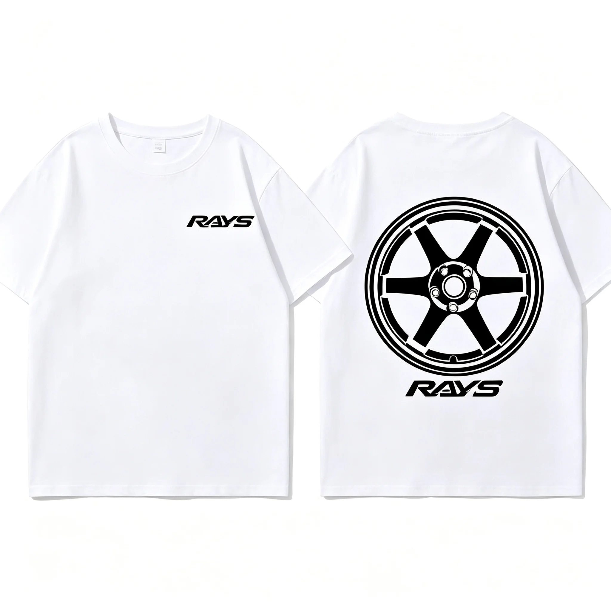 2026 Modified Car Wheel Hub Graphic T-shirt Cotton Short Sleeve Unisex Casual Streetwear Tops For Men Women Auto Lovers