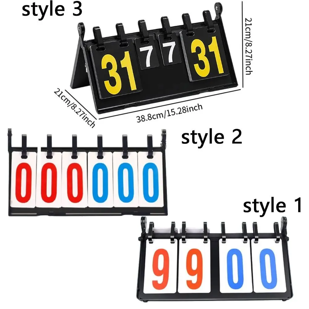 لوحة النتائج الرياضية الرقمية المكونة من 4 أرقام، لوحة النتائج البلاستيكية القابلة للطي، قاعدة ثابتة مقاومة للماء، لوحة النتائج على سطح الطاولة، استخدام المنافسة