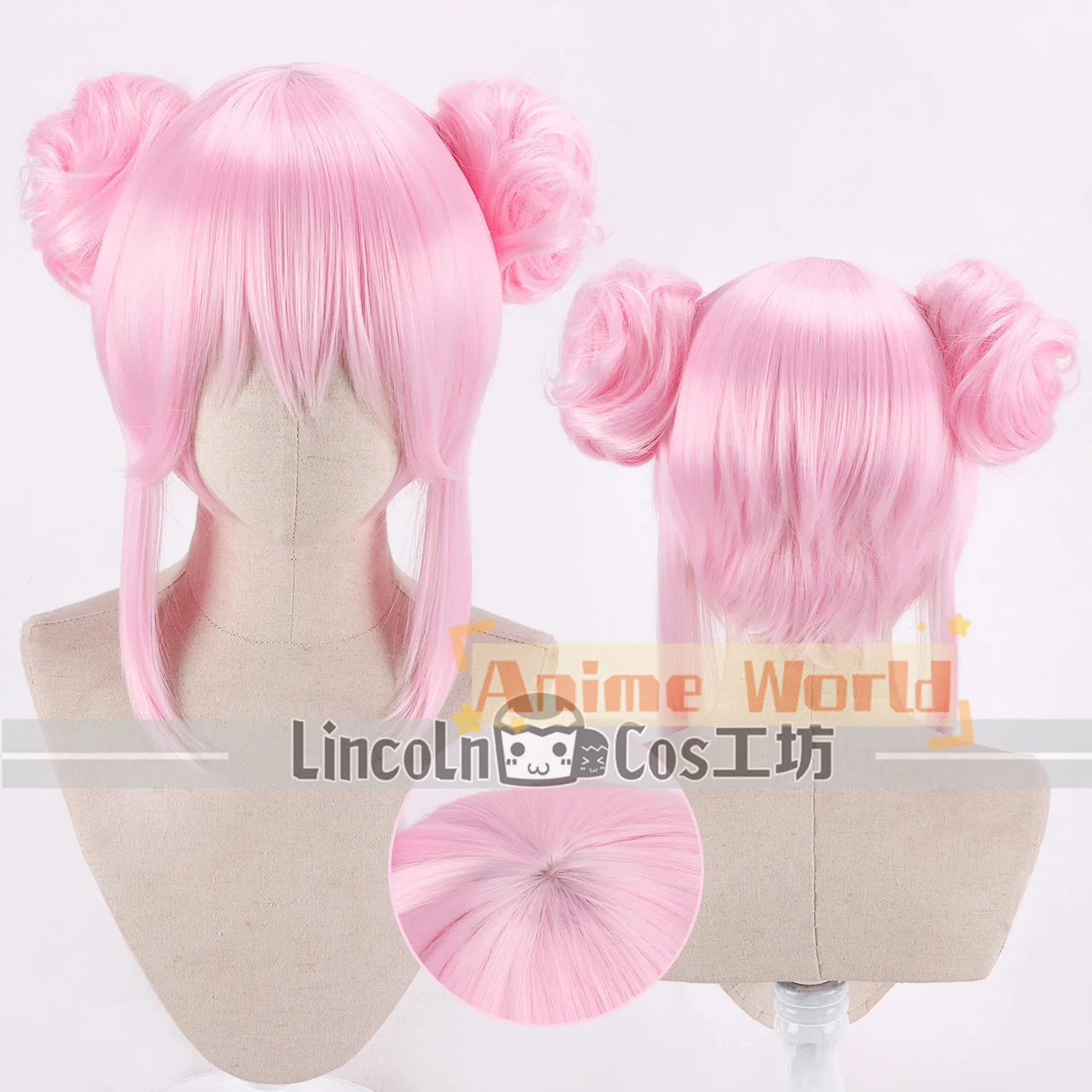 Anime Fate Tamamo no Mae Cosplay Wig Halloween Carnival Party Props Synthetic Hair Heat Resistant Fiber + Wig Cap