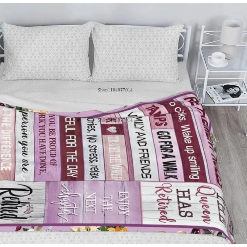 هدايا التقاعد للنساء، بطانية التقاعد السعيدة للممرضات والمعلمين، هدية وداع للزملاء والرئيسين #3