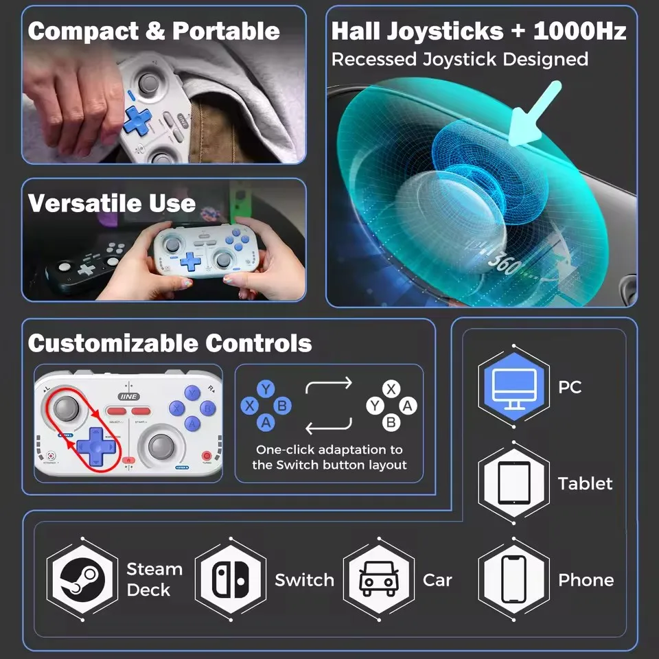 Ipega Gamepad PG-9023S Bluetooth Wireless/Wired Joystick Dehnung 28cm PUBG Handy-Spiel Controller für iOS Android PC Controle
