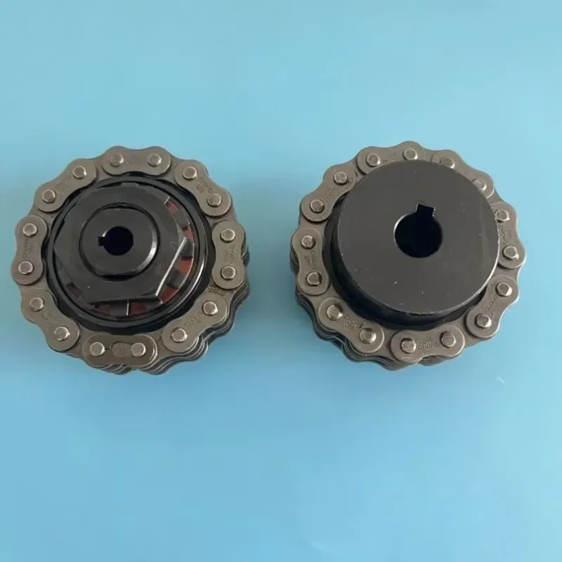 TEBAK Torque Limite Roller Shaft Torque Limiter Clutch Coupling Flexible Friction Safety Roller Chain Shaft TC Torque Limiter