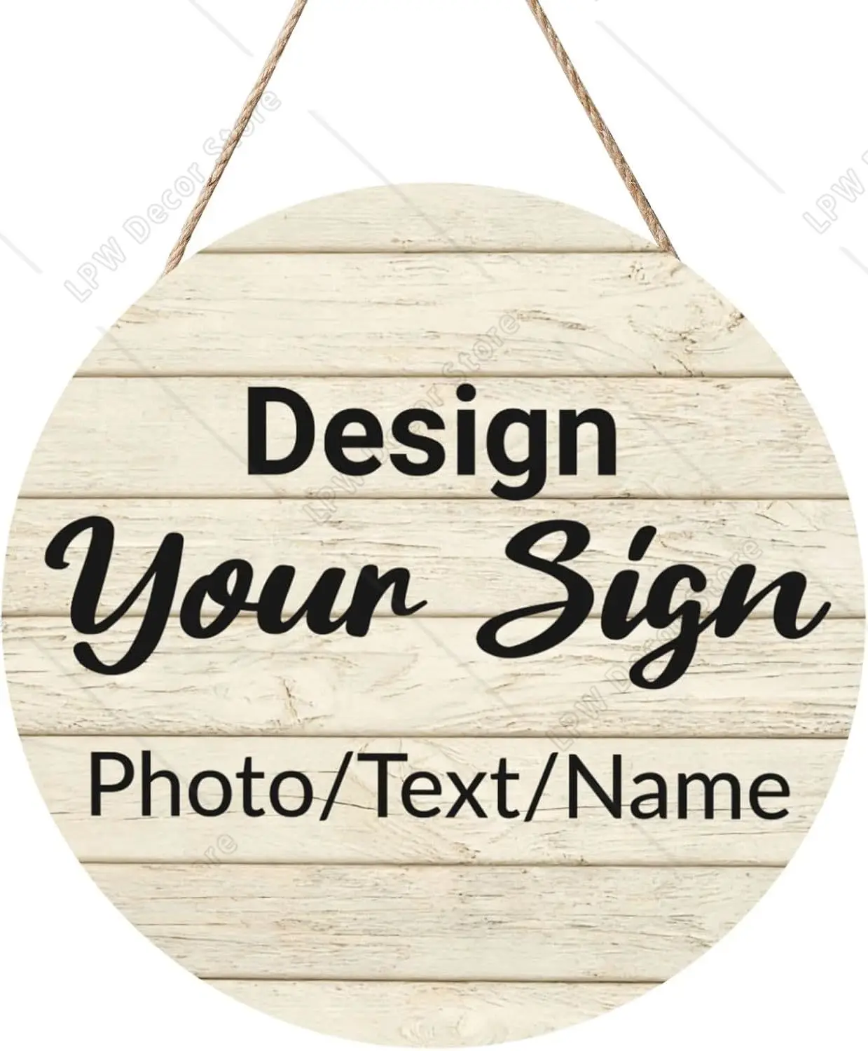 Custom Board Hanging Sign Personalized Garden Yard Home Farmhouse Kitchen  Single-sided Printing Your Decorative Welcome Sign