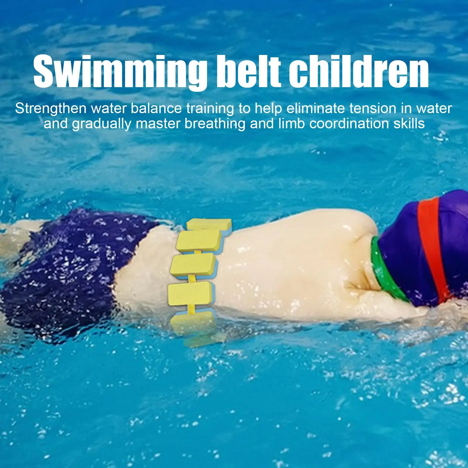 Cintura da nuoto per bambini Allenatore di nuoto per bambini Cintura galleggiante Dispositivo di galleggiamento regolabile Aiuto per l'allenamento di sicurezza per bambini Principianti