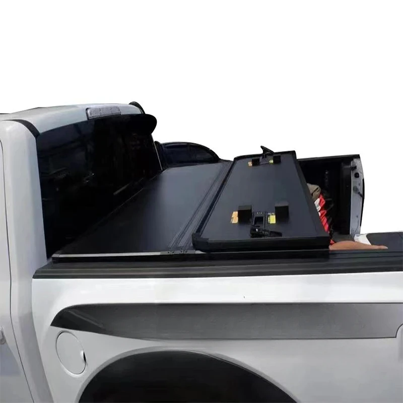

Pickup Truck Car 4x4 Accessories Tri Fold Aluminium Tonneau Cover Shutter Top Roll up Roller Lid