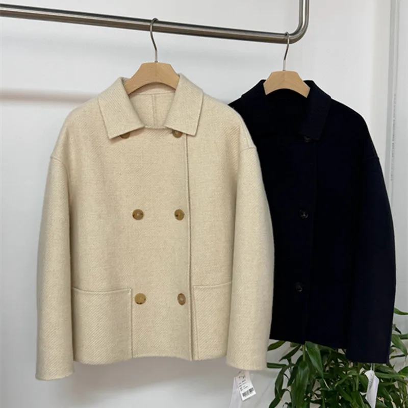 

Women's Autumn and Winter New 100%Cashmere Coat Jacket Fashion All-match
