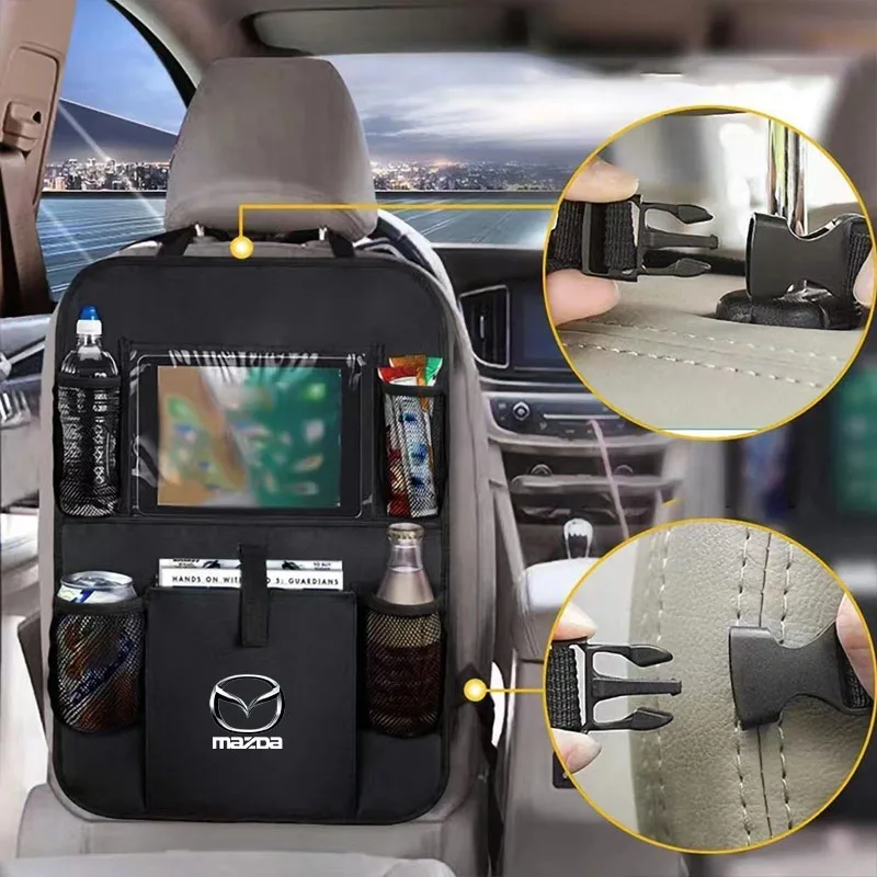 Car Seat Back Storage Bag Multi-functional Storage Bag for Mazda 3 bk bl bj bn 323 Axela Atenza CX-3 CX-4 CX5 CX-7 Accessories