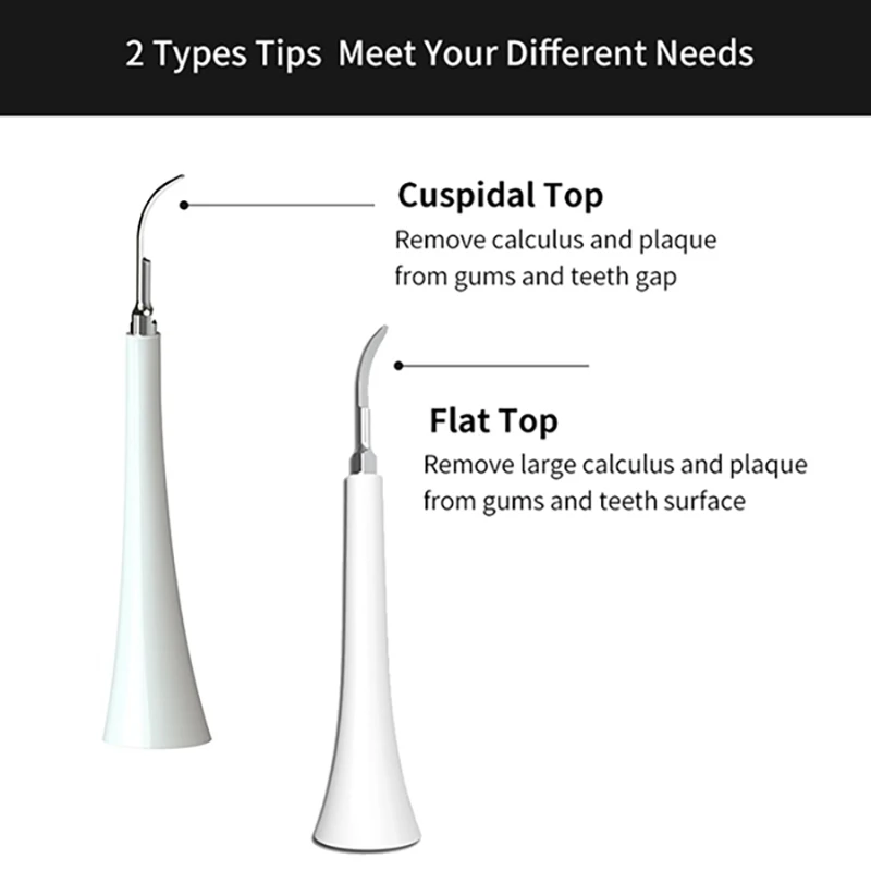 

Насадки для ультразвукового скейлера A50F, совместимые с электрической зубной щеткой Xiaomi Soocas, для удаления зубного камня, налета и пятен.