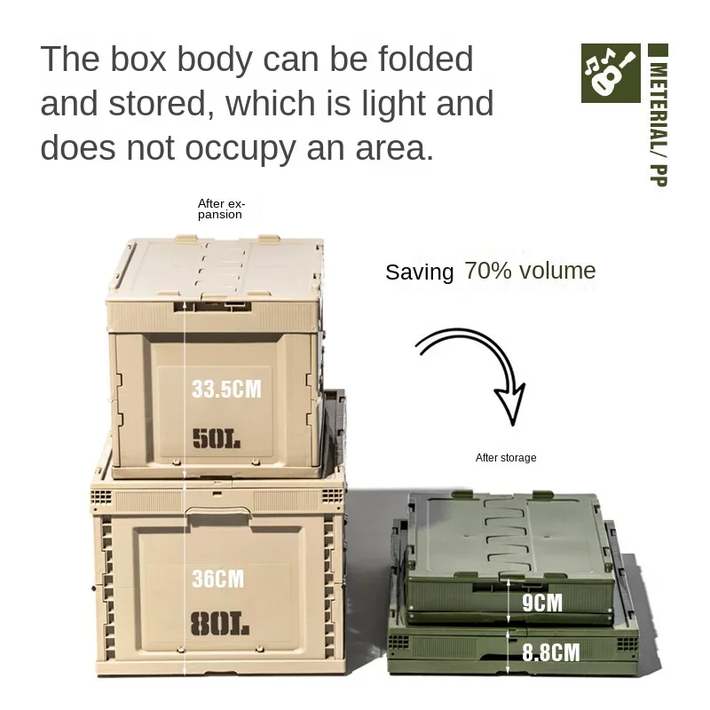 

Camping Storage Box Foldable Storage Box Outdoor Side Door Storage Box Car Trunk Large Capacity