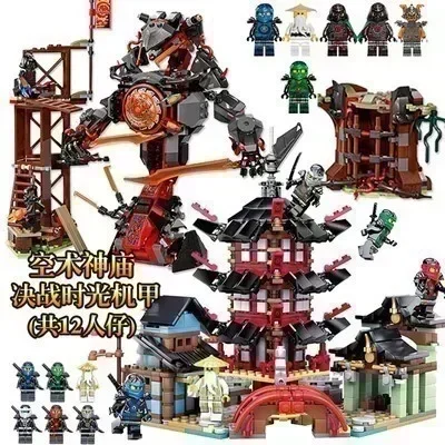 Toys Airjitzu Temple Dragon Sets Building Block  Christmas Gifts NInja Toys for Children Dawn of lron blocks for ninjagoabc