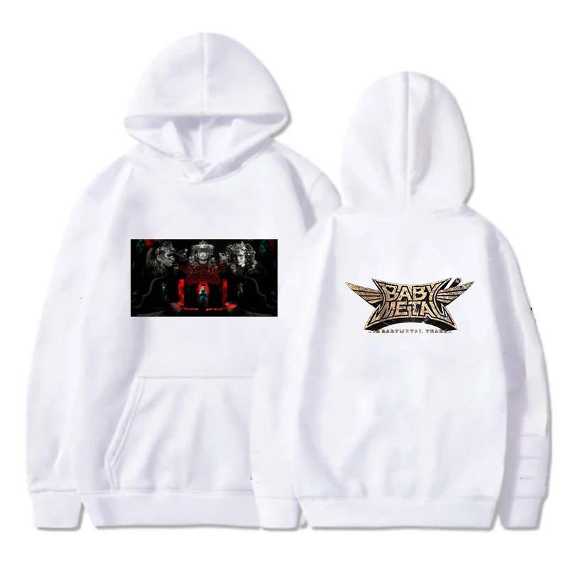 Japan BABYMETAL Steelheart Band Hooded Pullover  Rock Band Men's and Women Gift Hoody Leisure Street Half Sleeve  sweatshirt