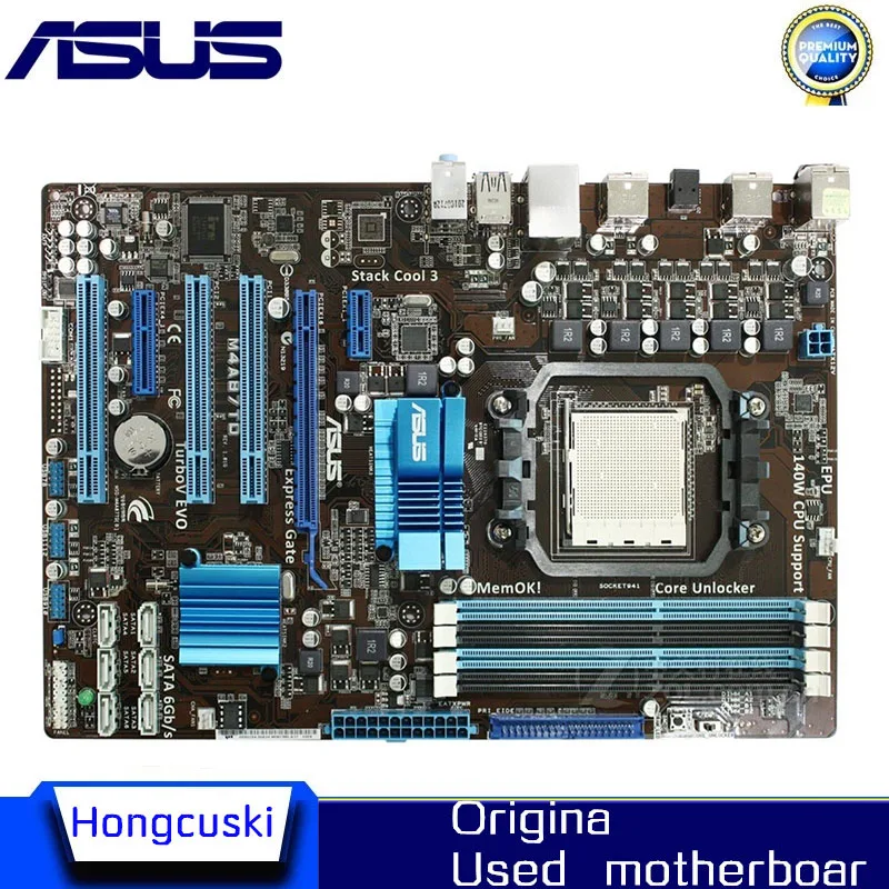 

For Asus M4A87TD Desktop Motherboard 870 Socket Socket AM3 DDR3 16G USB2.0 SATA2 Original Used Mainboard