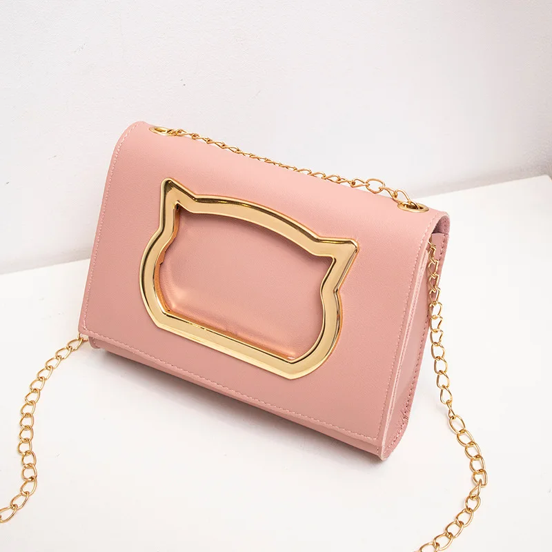 

Маленькая квадратная сумка с изображением кота, лето-осень, новая цепочка через плечо для телефона, кошелек для монет