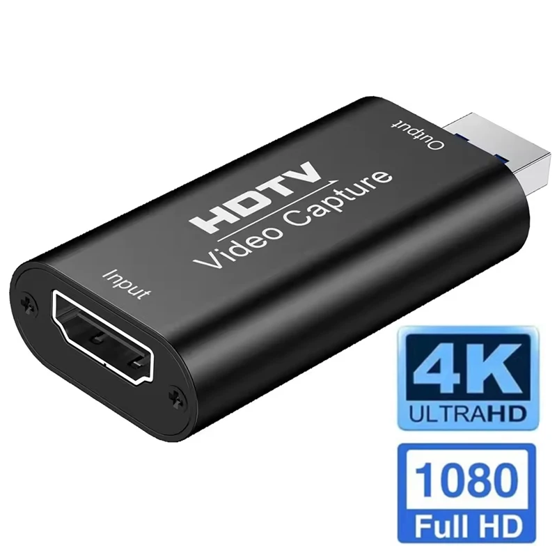 4K HDMI-compatible Video Capture Card USB USB To HDMI-compatible 2.0 Game Grabber Box For PS4 DVD PC Computer Camera Recording